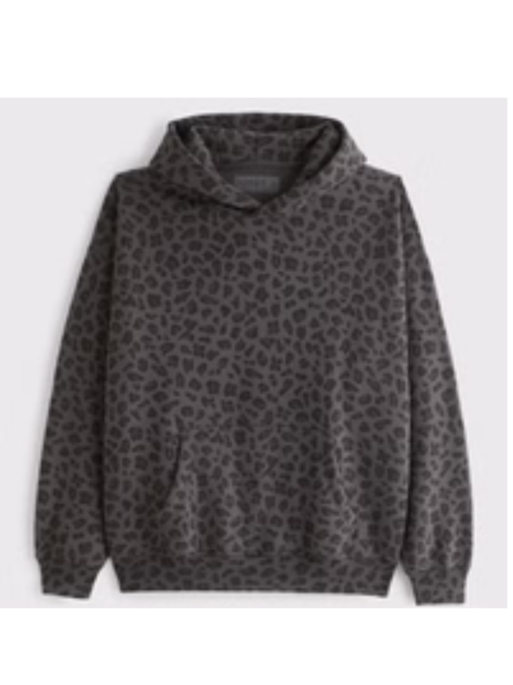 Abercrombie Essentials PopOver Hoodie Leopard Print Pullover Hoodie